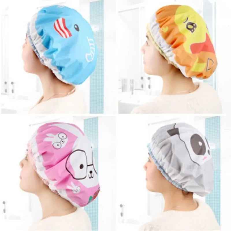 🛁Waterproof Cartoon Shower Hat for Boys Who Hate Getting Water in Their Eyes - ThiGui