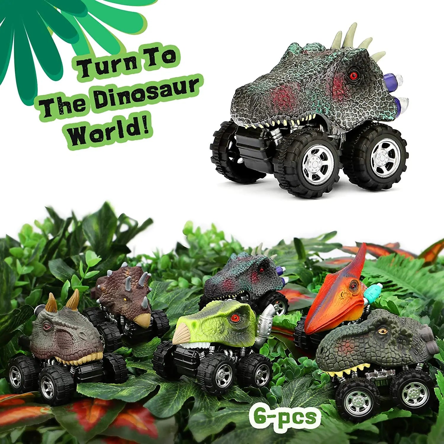 🦖🚗 Dino Pull-Back Cars – Mini Monster Trucks for Jurassic-Style Fun! 🎉💨v - ThiGui