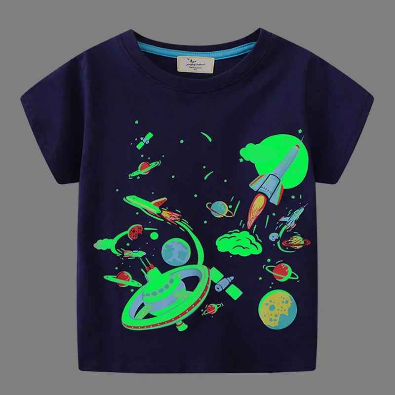 🦈 Boys' Shark Power Tee – Comfy, Cool & Ready for Action! 🌟 - ThiGui