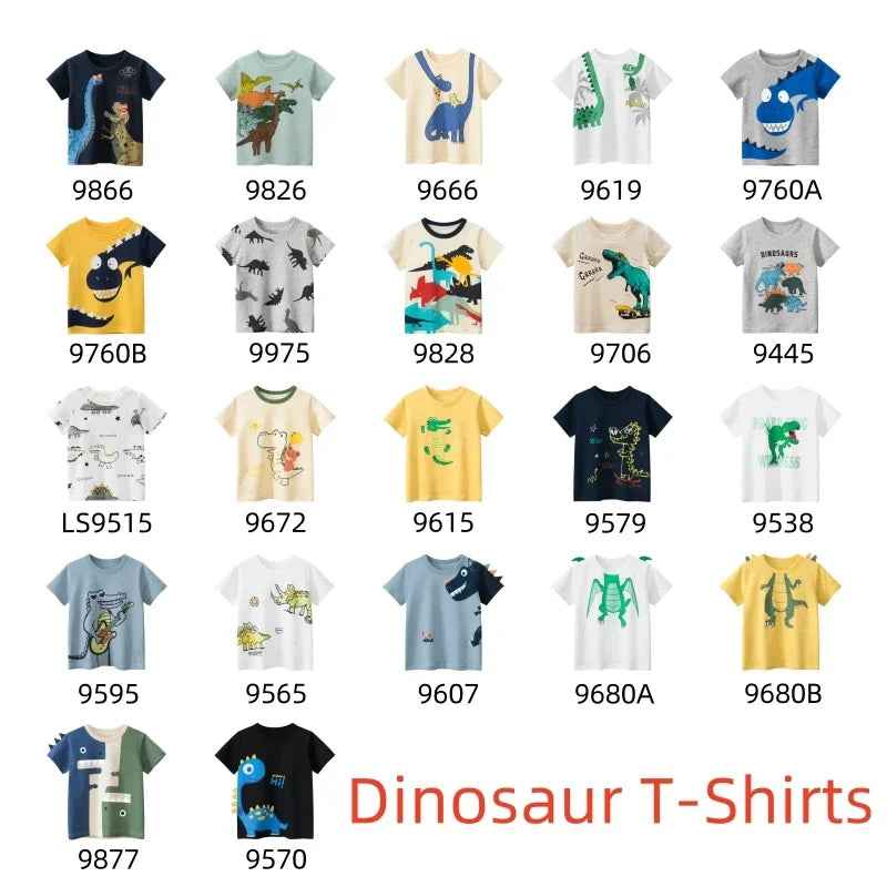 🦖 Roarsome Summer Style for Little Explorers! Dino-Mite Summer T-Shirt for Boys – Cool, Comfy & Full of Roar! - ThiGui