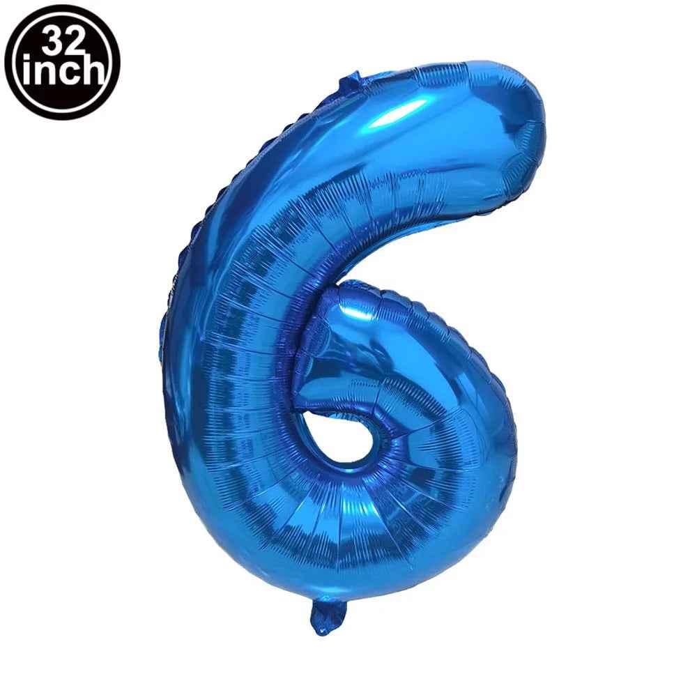 🎈Big Birthday Style – Navy Blue Number Balloons for a Picture-Perfect Party! - ThiGui