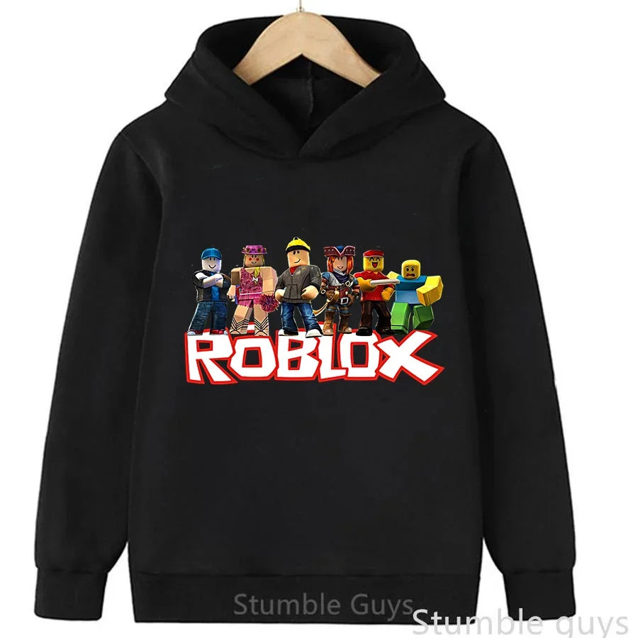 Roblox Autumn Kids Hoodie 🎮🍂 Trendy Game Graphic Sweatshirt - ThiGui