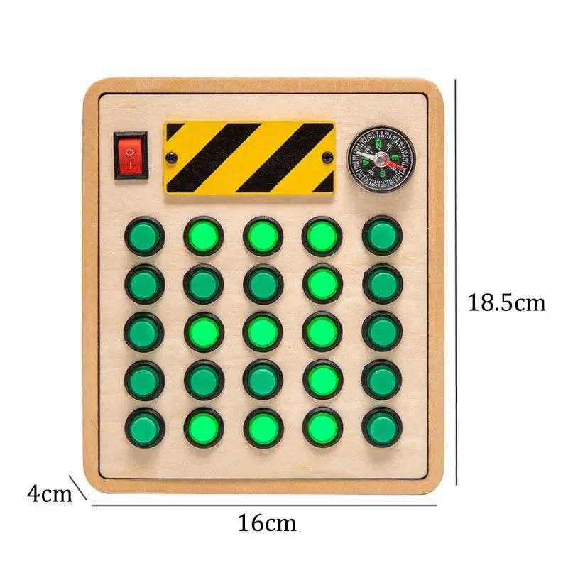 🌳Ultimate Montessori Busy Board – Light-Up Steering Wheel Fun for Curious Little Explorers! - ThiGui