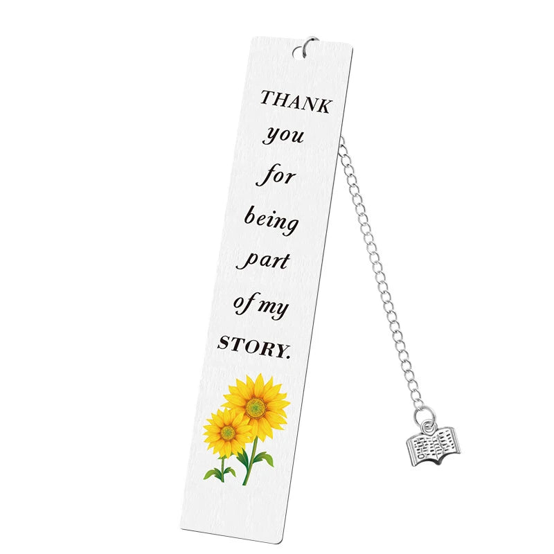 📚🌟 A Bookmark That Says “Thank You” – Colourful Steel Gift for Inspiring Teachers ✏️🍎 - ThiGui