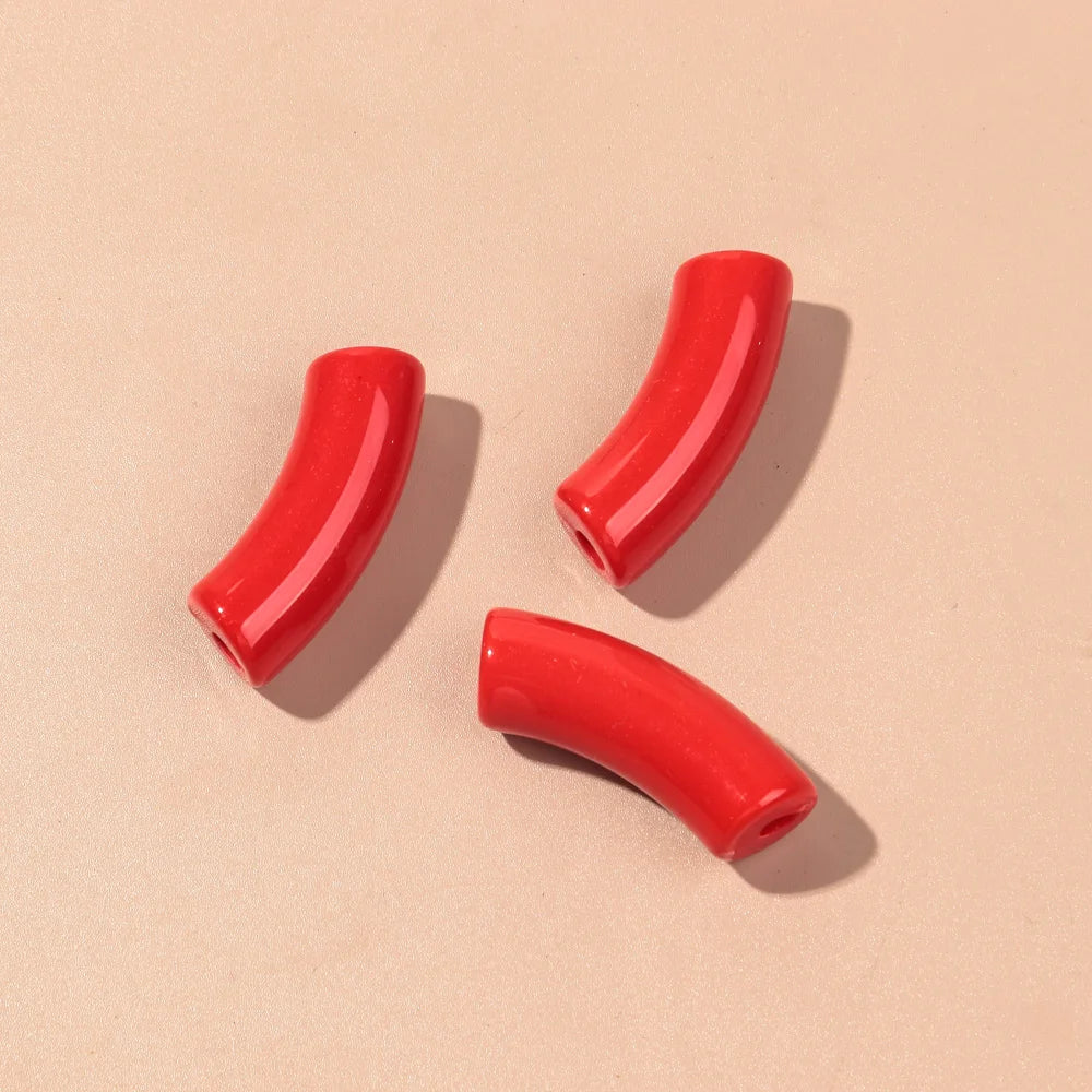 🌈 Lot de 20 Perles Tubes Arc-en-ciel – Idéal pour Créer des Bijoux Colorés et Fun ! 💫🧵 - ThiGui