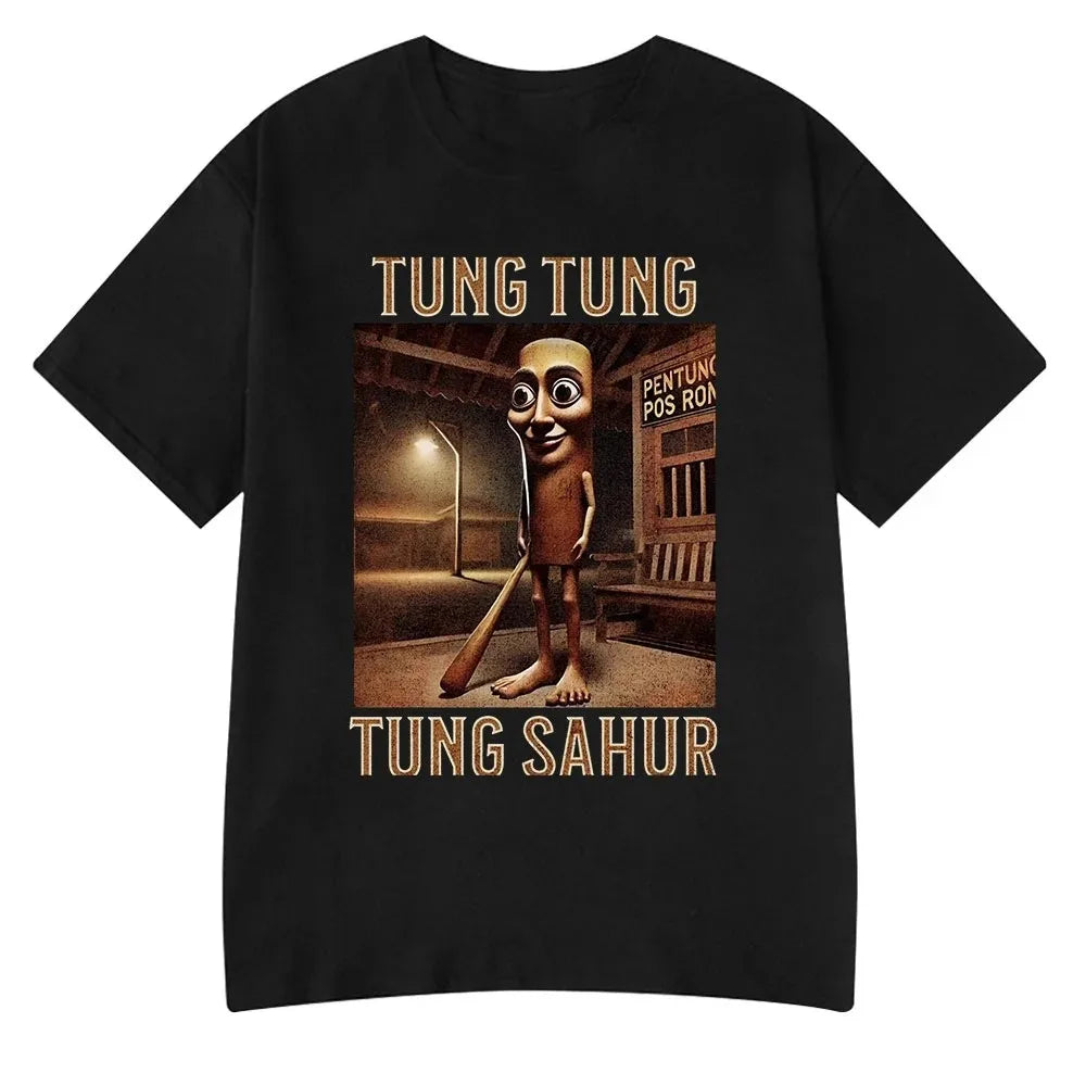 Italian Brainrot Meme Tee 😂🔥 Tralalero Tralala Cotton Y2K T-Shirt - ThiGui