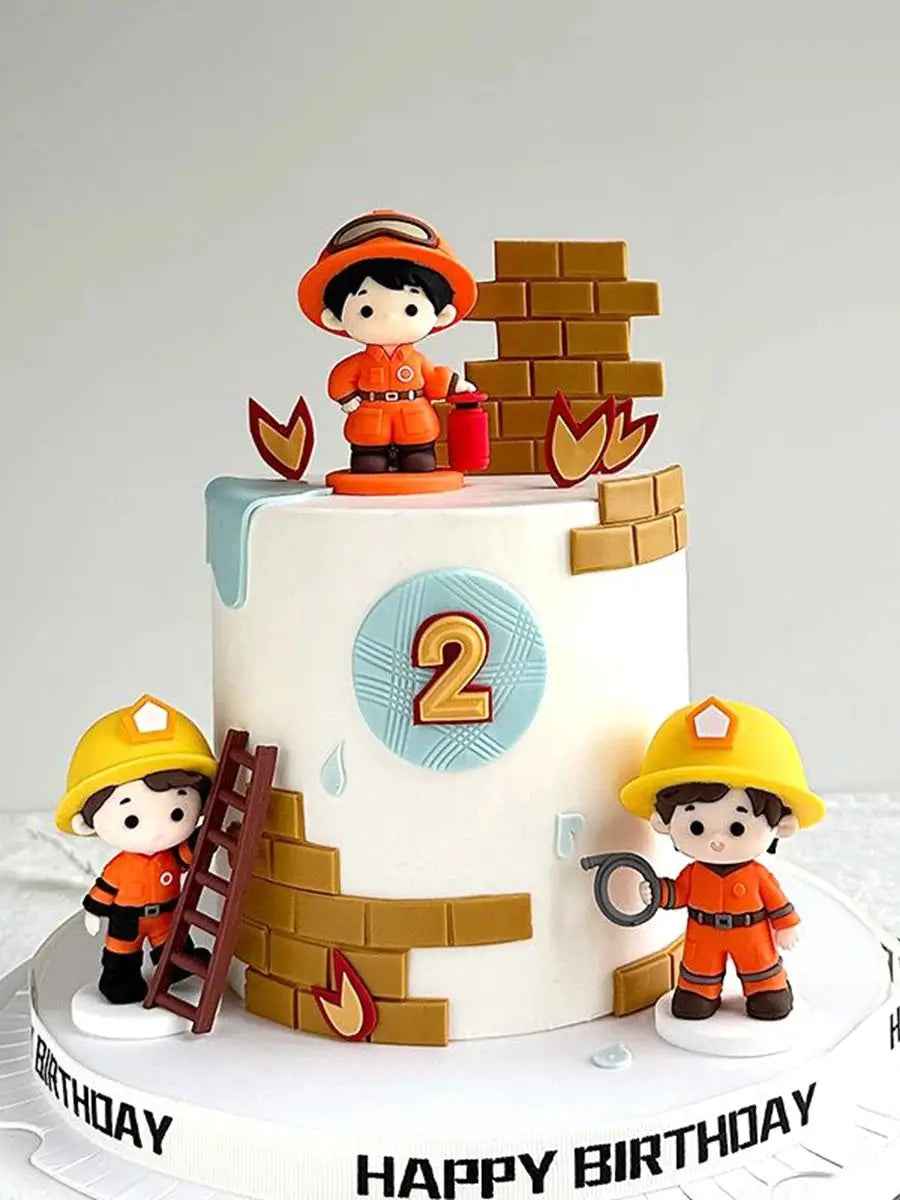 🎈Sound the Alarm – Firefighter Cake Toppers to Spark Birthday Fun! - ThiGui