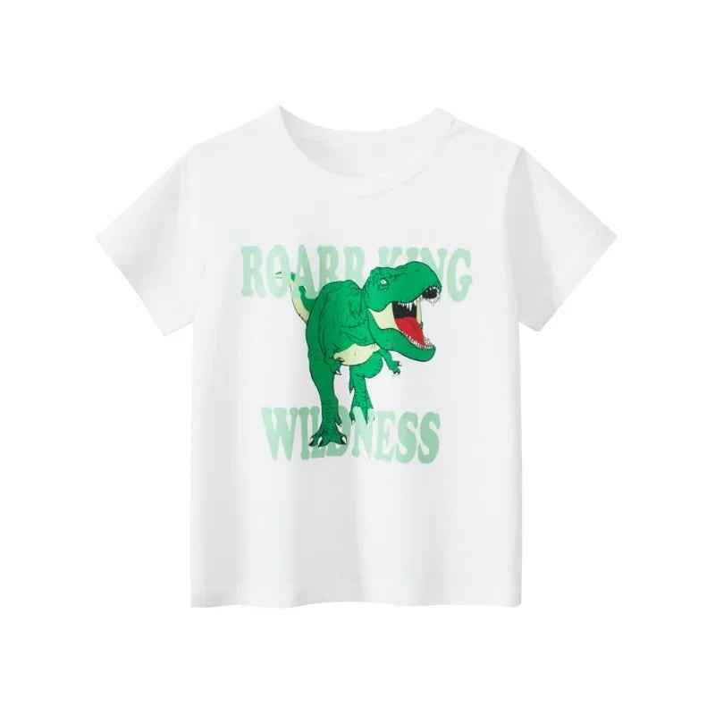 🦖 Roarsome Summer Style for Little Explorers! Dino-Mite Summer T-Shirt for Boys – Cool, Comfy & Full of Roar! - ThiGui