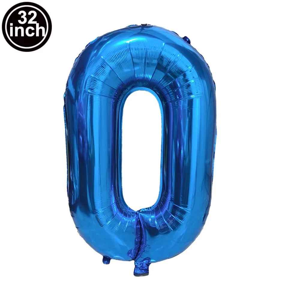 🎈Big Birthday Style – Navy Blue Number Balloons for a Picture-Perfect Party! - ThiGui
