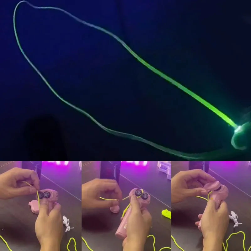 🌈 Light-Up String Launcher Toy 🚀 | Glow-in-the-Dark Fun for Little Explorers! 🎇🎯 - ThiGui