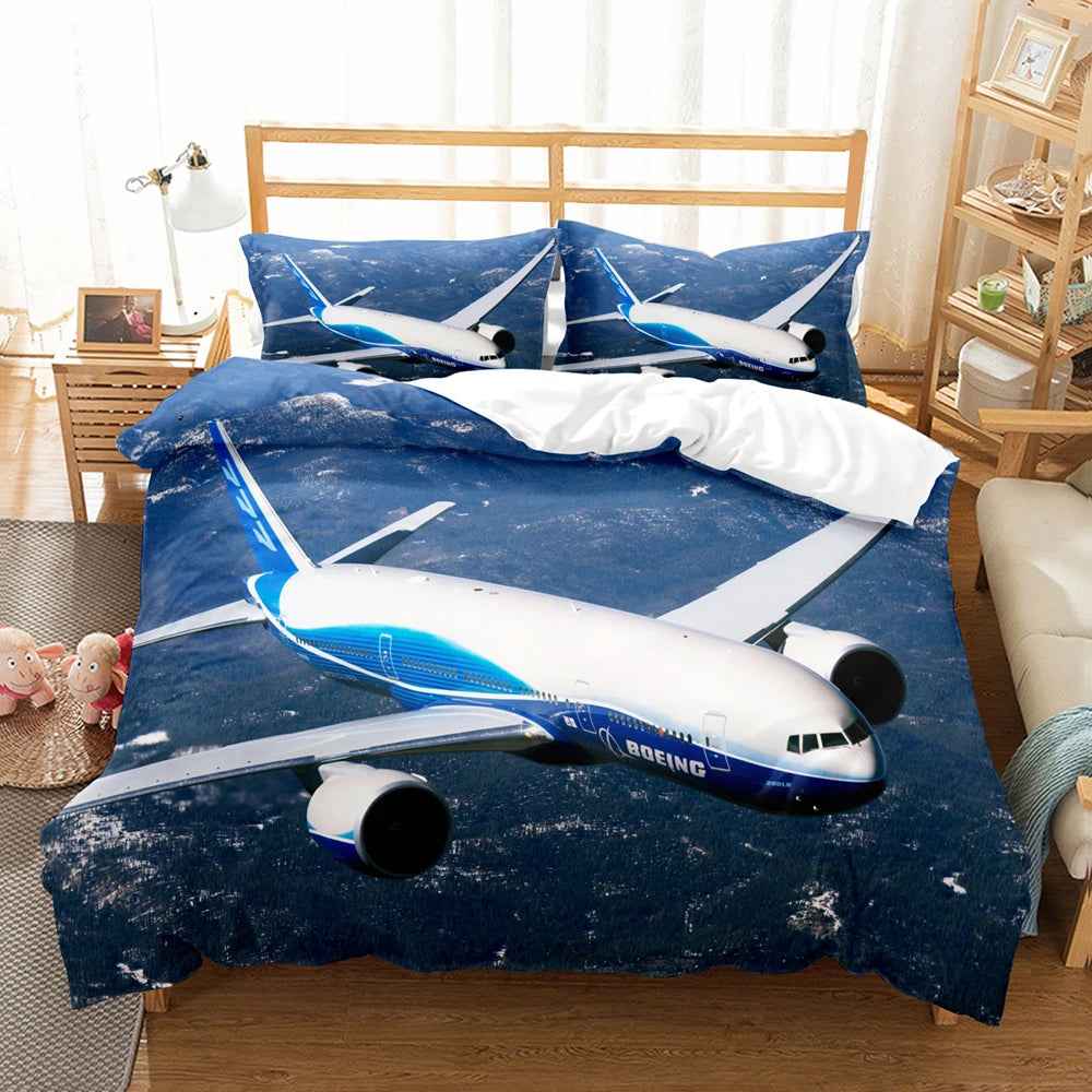 ✈️Sky-High Dreams! Airplane Bedding Set for Little Pilots - ThiGui