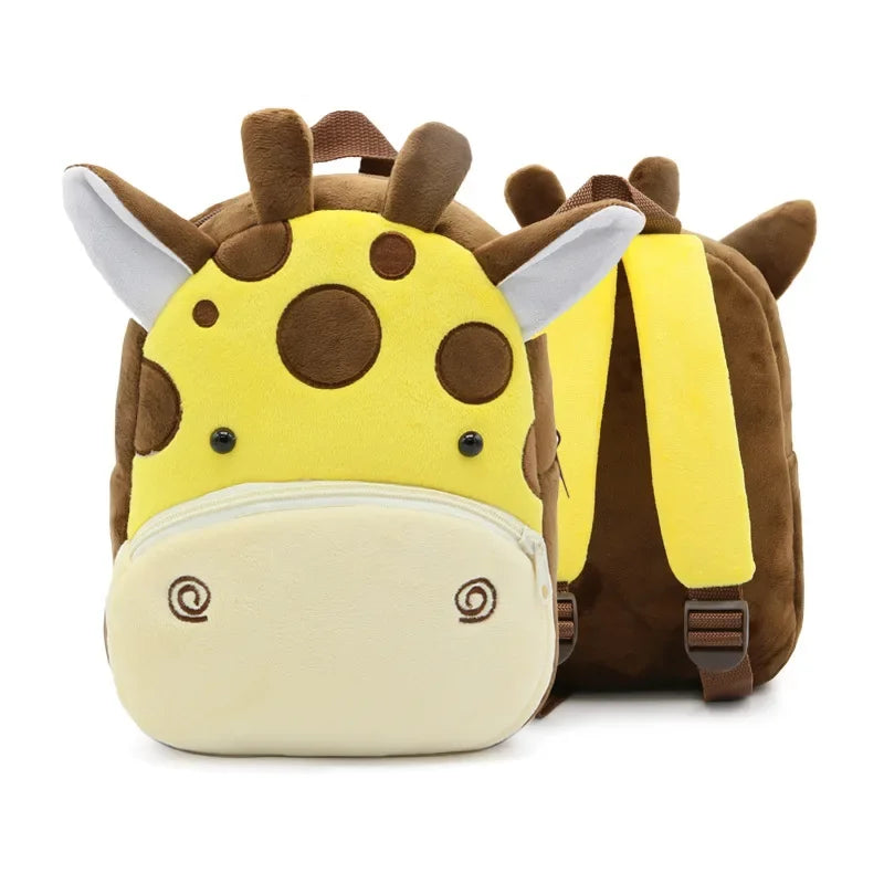 🦁 Cuddly Animal Backpack – Soft Plush Bag for Little Adventures! 🎒💛 - ThiGui