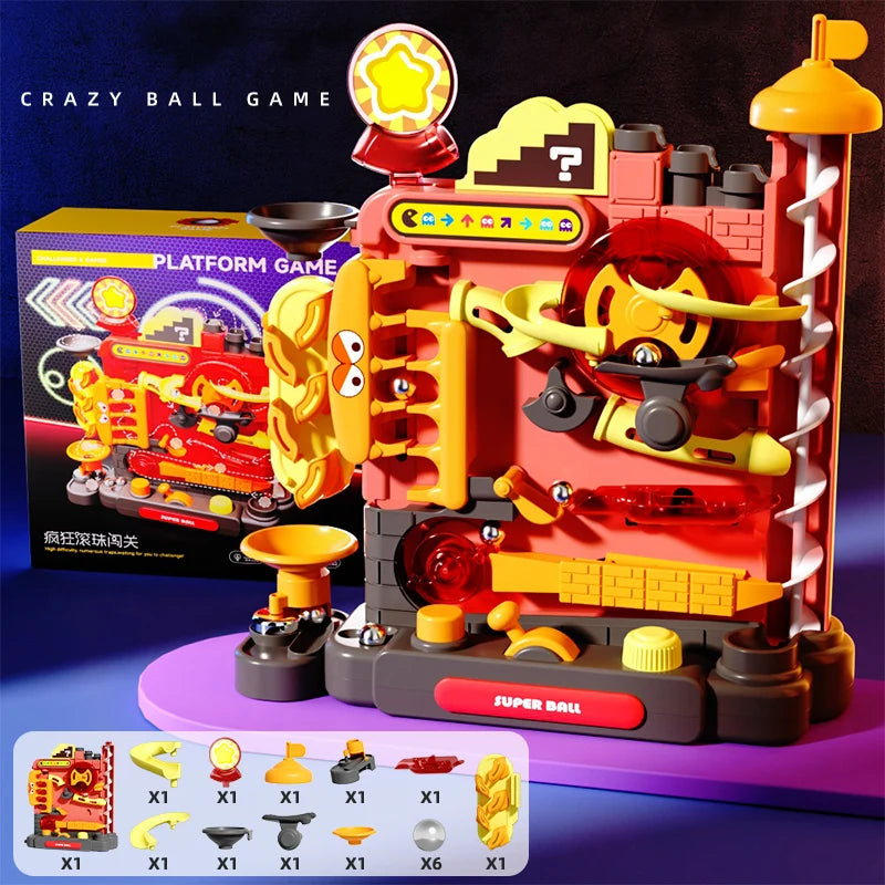 🧠🎢 Montessori Ball Track Adventure – Multi-Layer Rolling Fun for Growing Minds! 🔧👦 - ThiGui