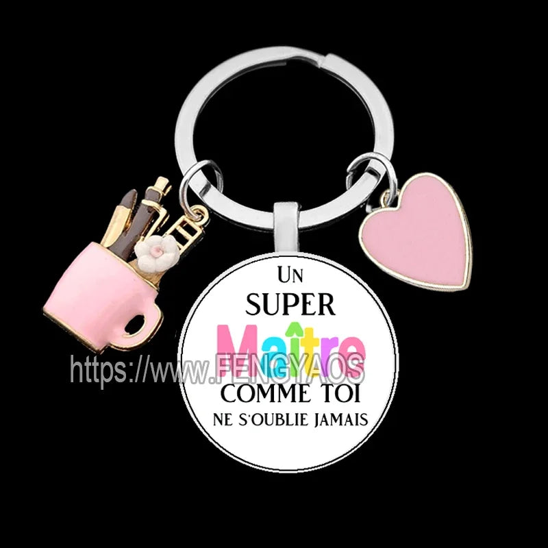 🧡 Merci Keychain – A Lovely Little Thank You for Amazing Teachers & Classroom Heroes! 🎁 - ThiGui