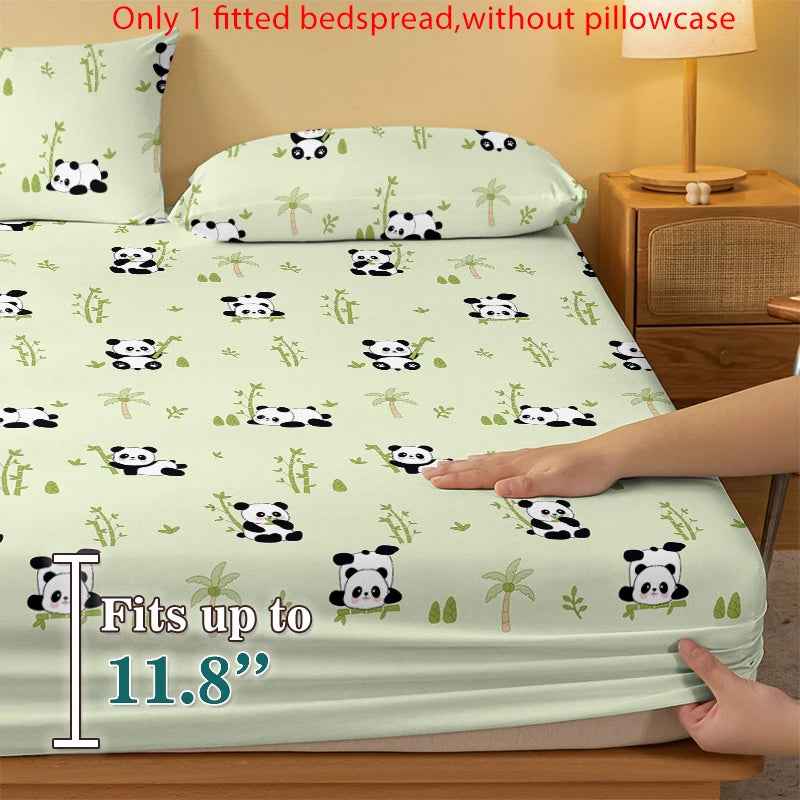 🐼 Sweet Panda Hugs for Sleepy Cubs – Matte Fitted Sheet - ThiGui