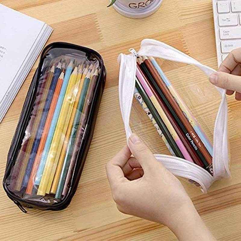 💡Pretty & Practical! Kawaii Transparent Pencil Case Every Girl Will Love - ThiGui