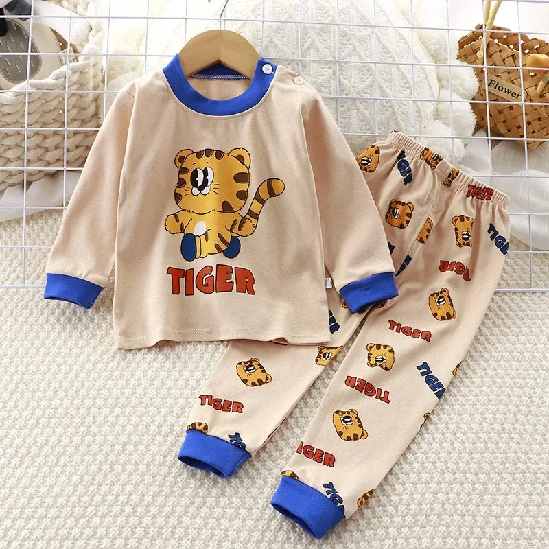 🌙Adorable Cartoon Baby Pajama Set – Snug, Soft & Super Cute! 💤 - ThiGui