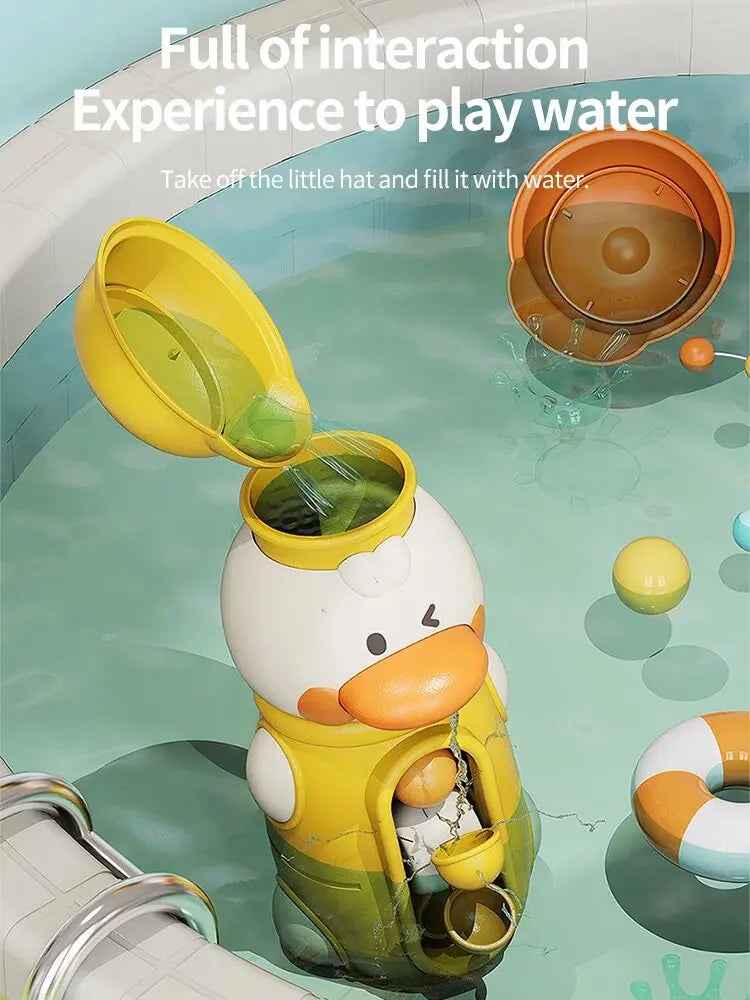 🛁 Duck Waterwheel Bath Toy – Splash, Scoop & Spin with Bathtime’s Cutest Companion! 🐤💦 - ThiGui