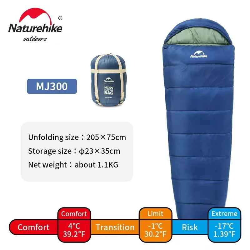 ❄️ Adventure-Ready Sleeping Bags – Naturehike MJ300 (-1℃) & MJ600 (-12℃) 🌲⛺ - ThiGui