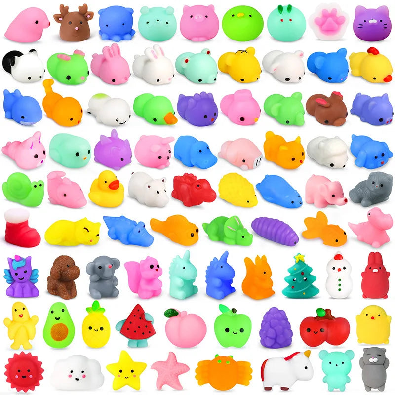 🐾 50-Pack Mini Mochi Squishies – Kawaii Stress-Relief & Party Fun for Kids! 🎁💖 - ThiGui