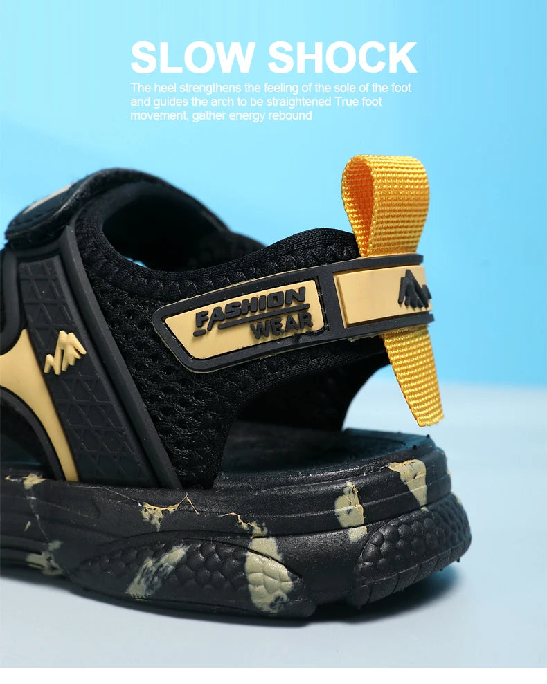 🏖️ Adventure-Ready! Camouflage Summer Sandals for Active Boys 👣💥 - ThiGui