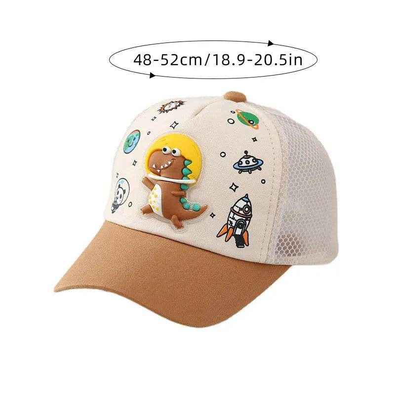 🌞Cool Dino Summer Hat for Boys – Light, Breezy & Sun-Smart Fun! - ThiGui