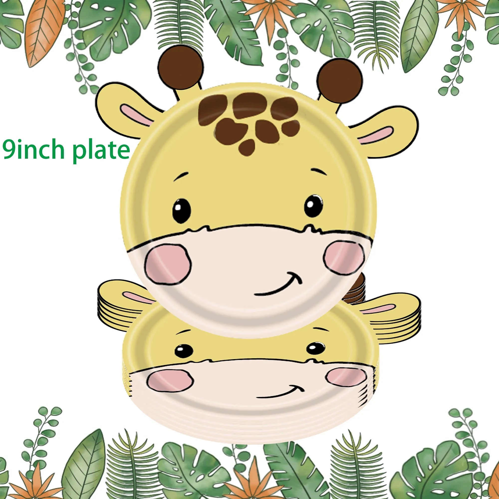 🦁🦓 Jungle Safari Party Tableware – Wild Fun for Little Explorers! 🎂🐘 - ThiGui