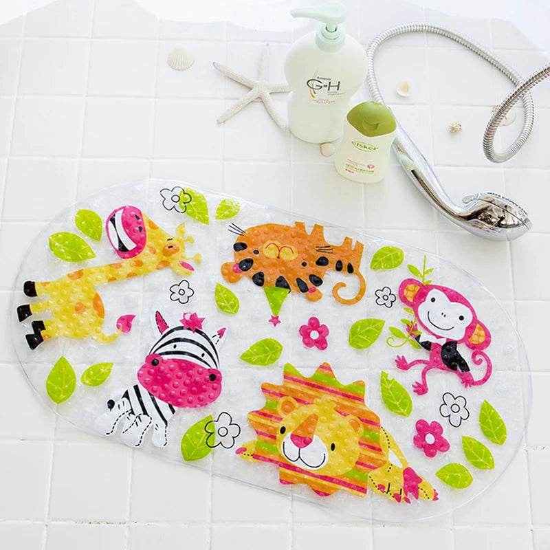 🐾 Safe, Sweet & Splash-Ready – Cartoon Suction Bath Mat for Kids Who Love Bathtime Fun! - ThiGui