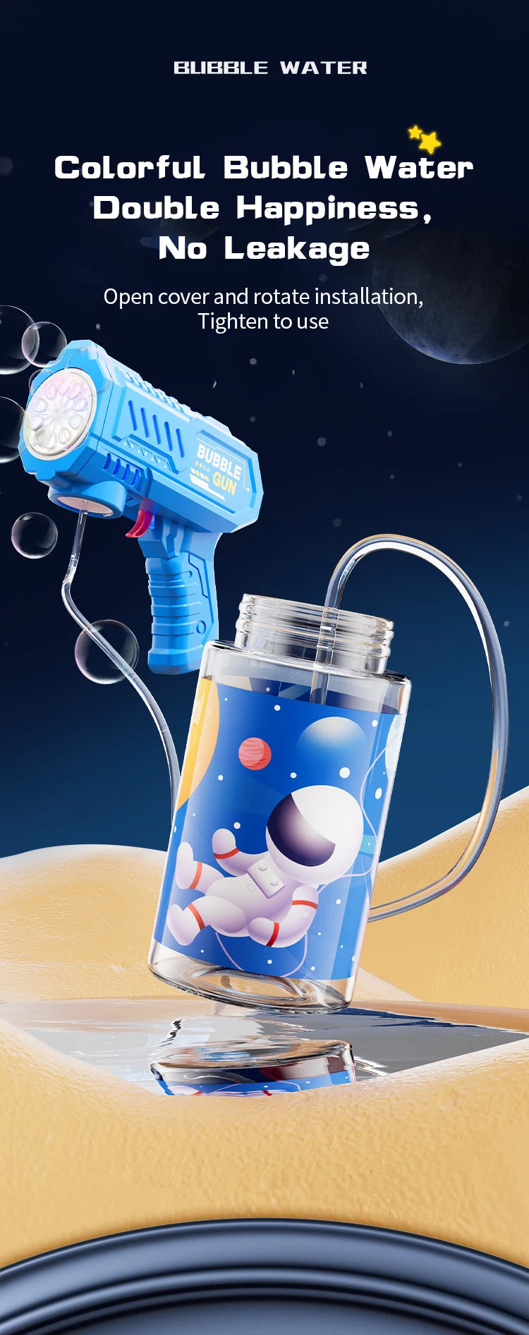 🎉 Electric Bubble Blaster – LED Lights & Fun for Boys! 🌈 - ThiGui