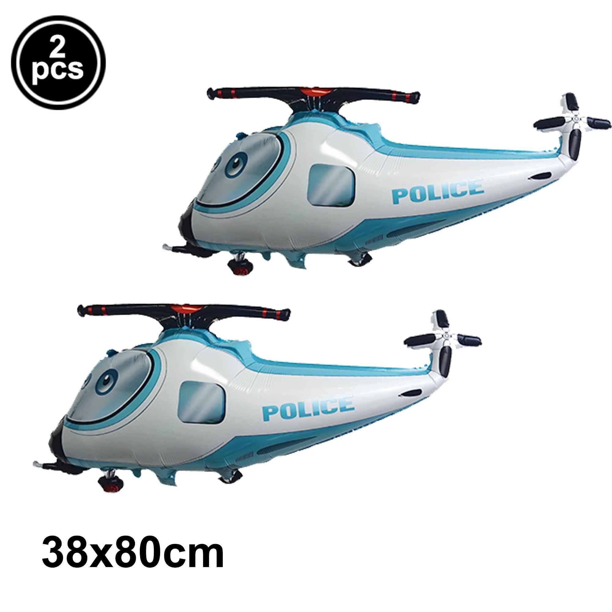 🚓Zoom into Action! Police Car Birthday Balloon Set for Little Heroes Turning 4, 5 or 6! - ThiGui