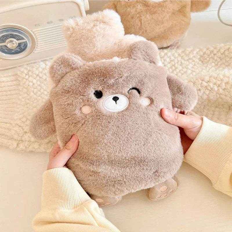 🧸Cuddly Cozy Buddy – Soft Plush Hot Water Bottle for Boys' Tummy, Hands & Feet - ThiGui