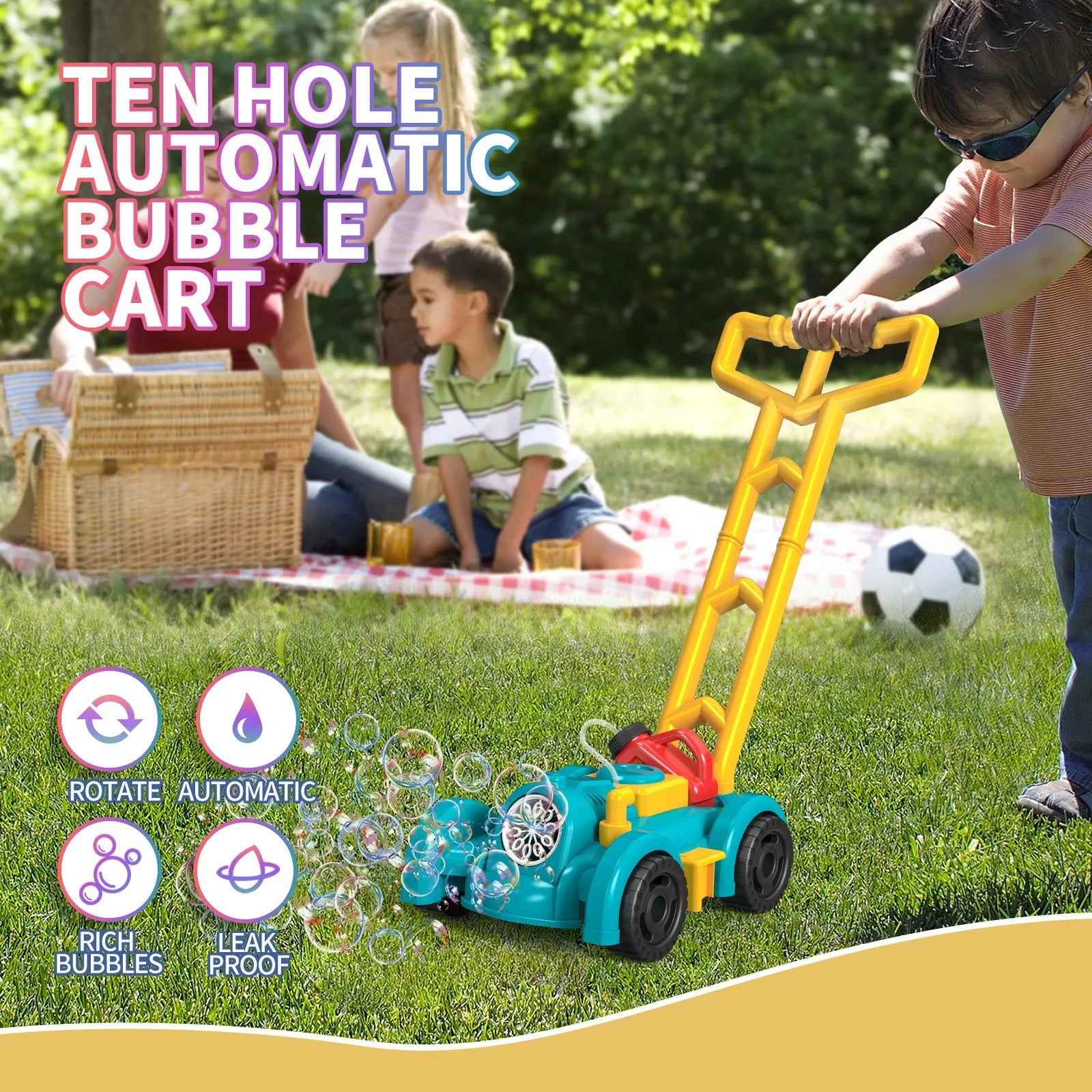 Magical Bubble Car – Light-Up Fun and Endless Giggles for Outdoor Playtime! - ThiGui