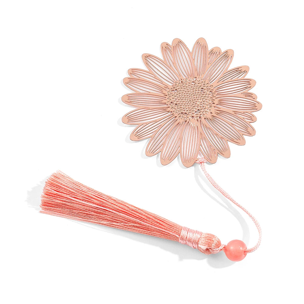 📚🌼 Blooming Thanks! Elegant Brass Flower Bookmarks – A Thoughtful Gift for Teachers 🌿🎁 - ThiGui