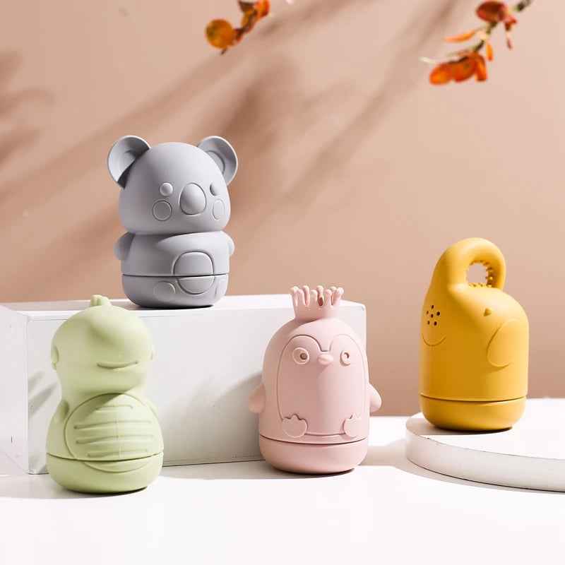 🐳 Soft Silicone Animal Bath Toys – Splash-Safe Fun with Cuddly Creatures! 💦🛁 - ThiGui