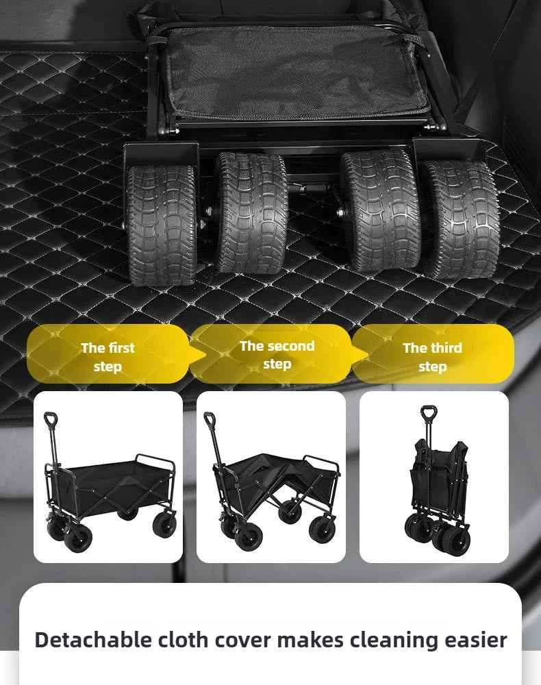 🛒 Pack, Pull & Go! – Heavy-Duty Folding Wagon for Family Adventures 🚗🏖️ - ThiGui
