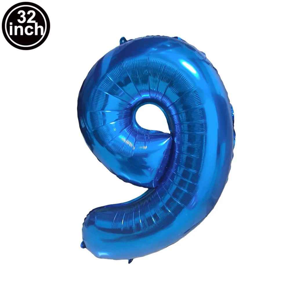 🎈Big Birthday Style – Navy Blue Number Balloons for a Picture-Perfect Party! - ThiGui