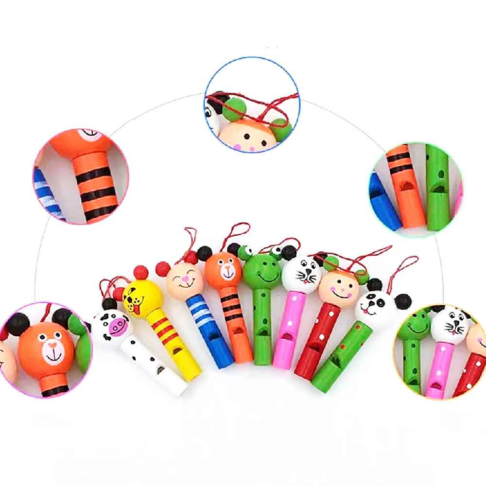 🎈Whistle While You Play! 30 Cute Wooden Animal Whistles for Non-Stop Party Fun - ThiGui