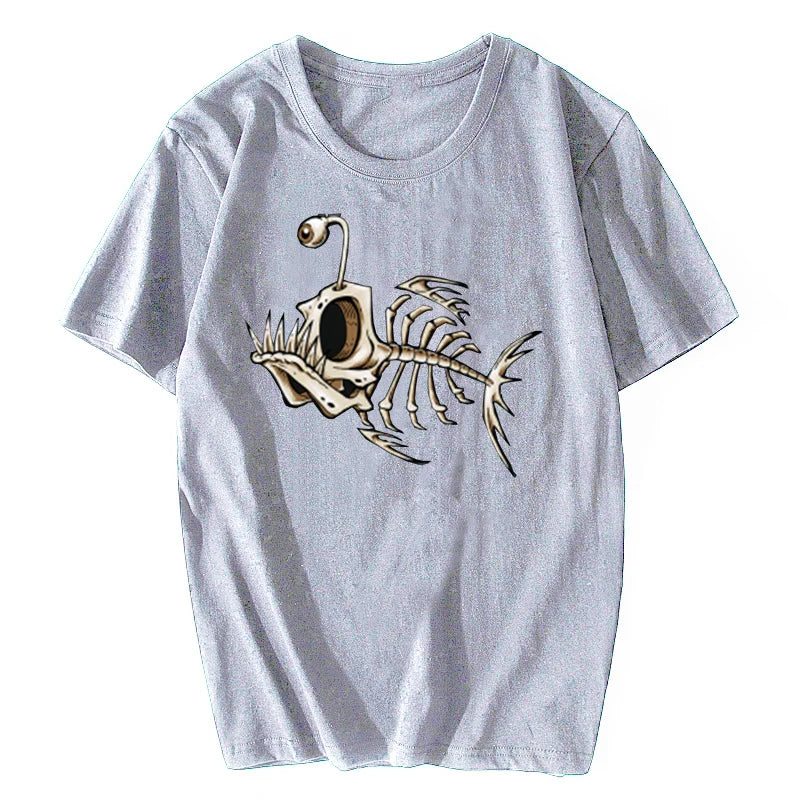 🐟💀 Deep Sea Cool! Funny Bonefish Skull T-Shirt for Boys – Bold, Comfy & Totally Epic 🎣🖤 - ThiGui