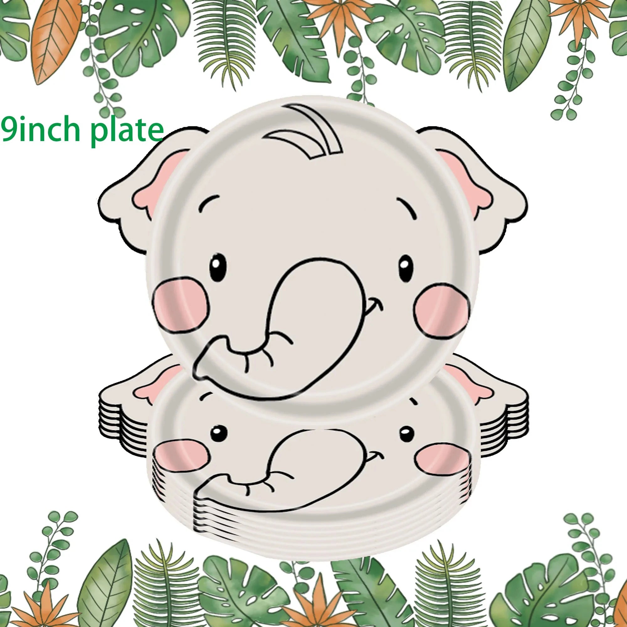 🦁🦓 Jungle Safari Party Tableware – Wild Fun for Little Explorers! 🎂🐘 - ThiGui