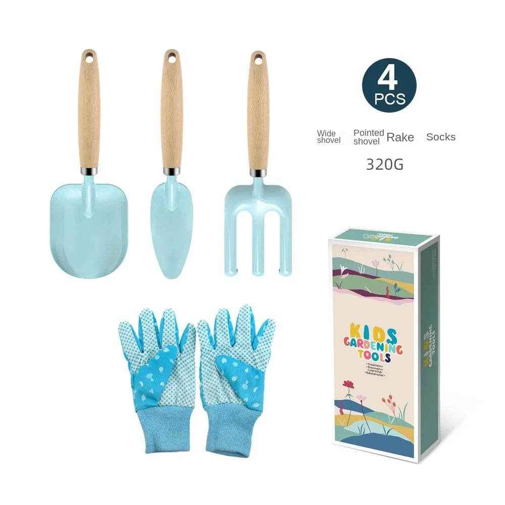 Little Gardener’s Delight – Wooden Planting Set for Budding Outdoor Explorers - ThiGui