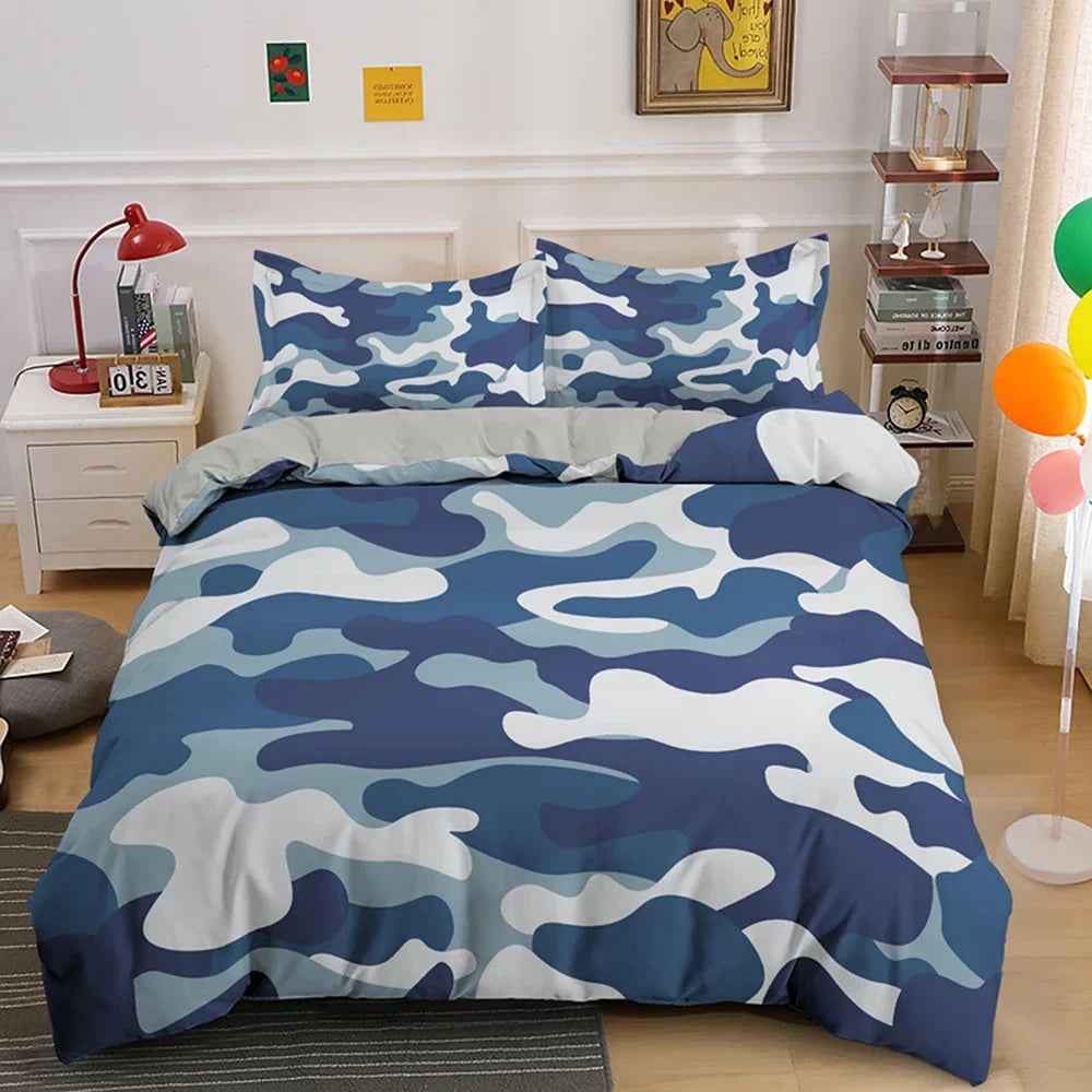 🪖Mission Sleep: Camouflage Duvet Set for Brave Little Adventurers 🌙 - ThiGui