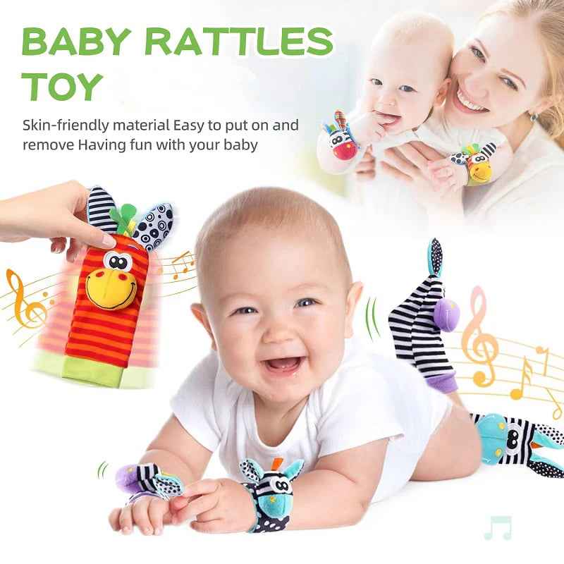 🐾 Sensory Fun for Tiny Toes & Wrists – Baby Rattle Socks & Bands! 🎶🧦 - ThiGui