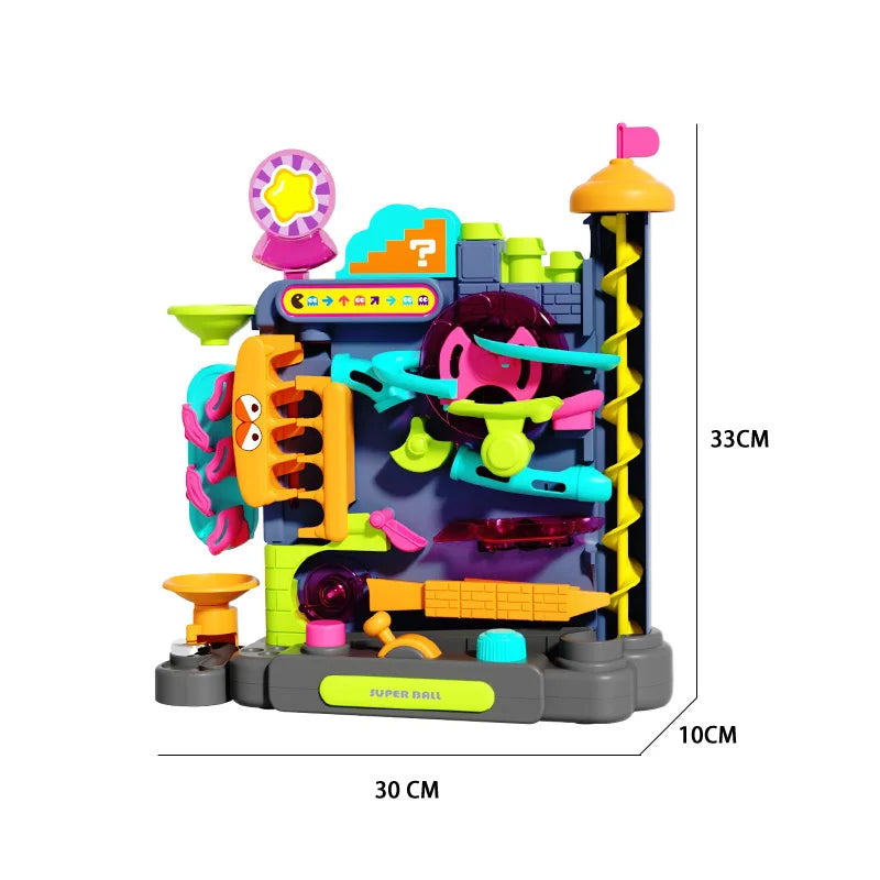 🧠🎢 Montessori Ball Track Adventure – Multi-Layer Rolling Fun for Growing Minds! 🔧👦 - ThiGui