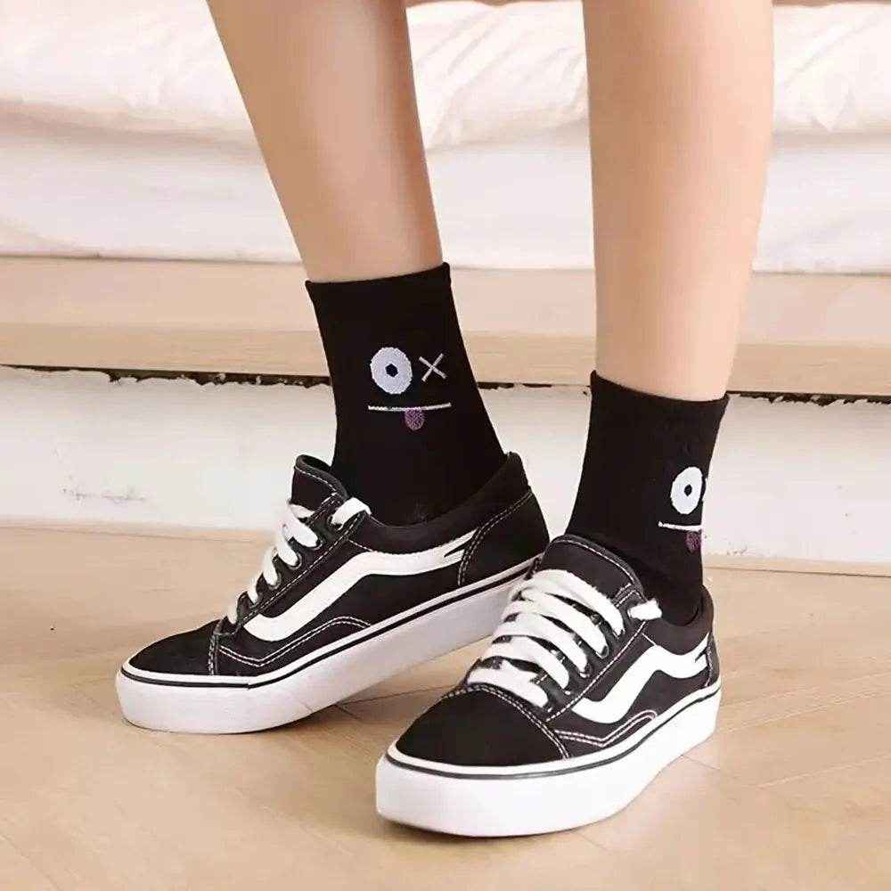 🧦Adorable & Comfy Expression Socks – 5 to 10 Pairs of Pure Joy! - ThiGui