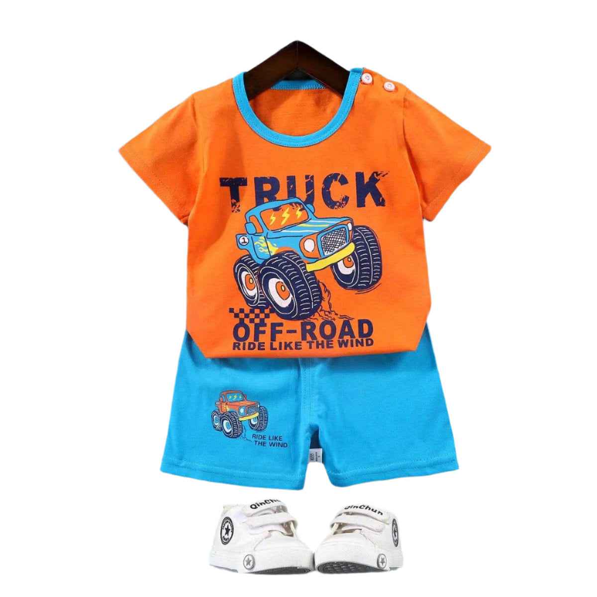🌿Cool Cotton Summer Set for Little Adventurers – Comfy, Cute & Ready for Play! - ThiGui