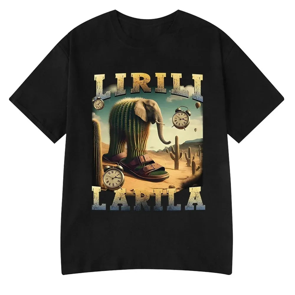 Italian Brainrot Meme Tee 😂🔥 Tralalero Tralala Cotton Y2K T-Shirt - ThiGui
