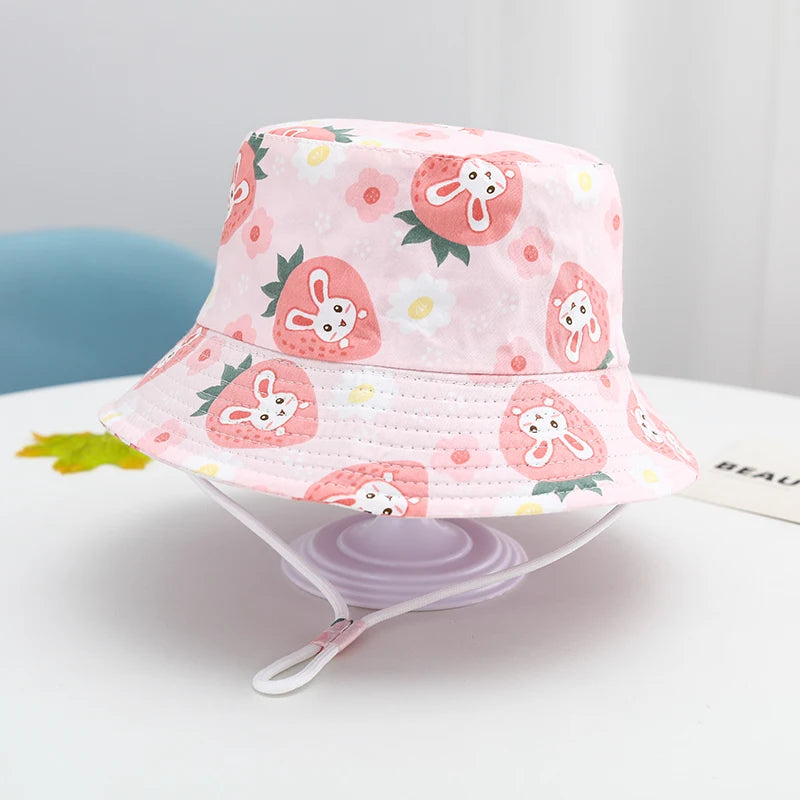 🌞 Sunshine-Ready! Adorable Cartoon Bucket Hat for Babies & Toddlers 🧢🦕 - ThiGui