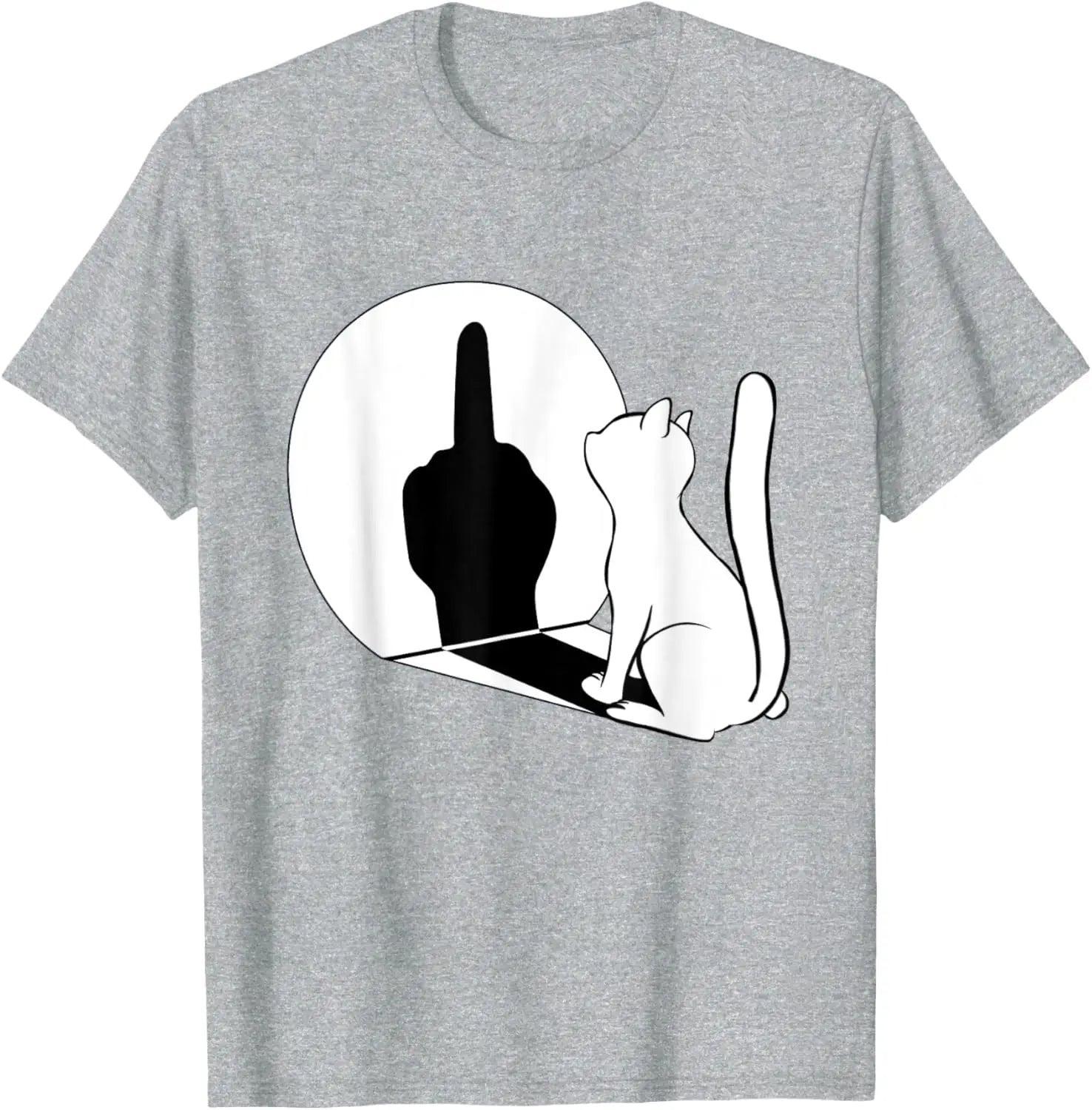 Statement Cat Attitude Tee 🐱😼 Funny Cotton Summer T-Shirt - ThiGui
