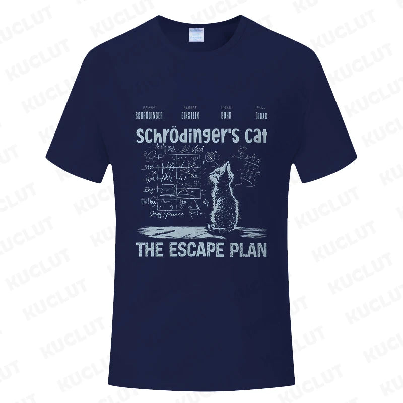 😼 Cool Cat Escape Plan T-Shirt – Geeky Style for Boys Who Dare to Stand Out 🖤 - ThiGui