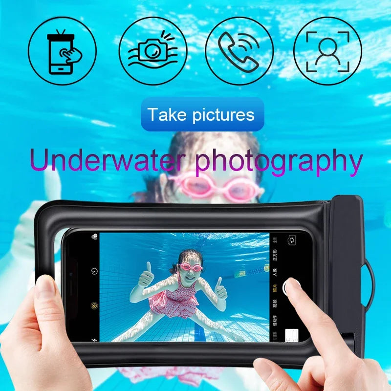 💧 Waterproof Floating Phone Pouch – Perfect for Pool Days, Beach Trips & Rainy Adventures! 🏖️📲✨ - ThiGui